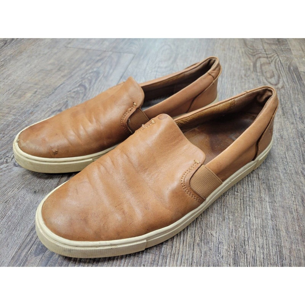 Frye Tan Slip-On Sneakers size 9 medium